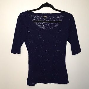 Express 3/4 sleeve lace top